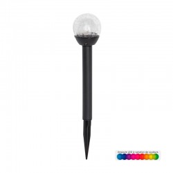 Baliza solar LED multicolor 34cm