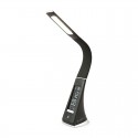 Flexo LED con reloj digital 5W negro Protech