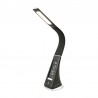 Flexo LED con reloj digital 5W negro Protech