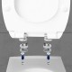 Tapa para inodoro WC de duroplast blanca Premium 3
