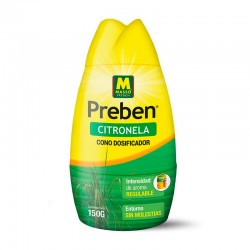Cono dosificador de citronela gel antimosquitos 150gr Preben Massó