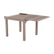 Mesa de aluminio extensible taupe 90-180x90x75cm Piazza