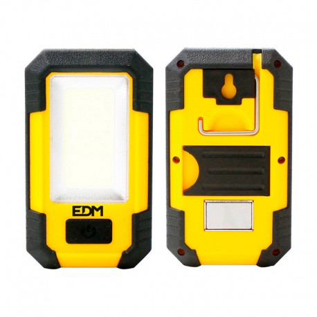 Linterna LED recargable USB con imán 8W 500lm 6500K