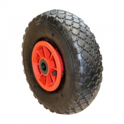 Rueda neumática para carretilla de almacén con rodamientos 260x85mm