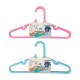 Set de 8 perchas infantiles de plástico azul/rosa