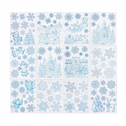 Pegatinas de navidad para cristal brillantes 30x42cm