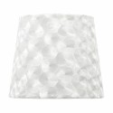 Pantalla lámpara textil blanco nácar E27 Fátima