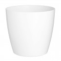 Maceta San Remo blanco con ruedas 30cm