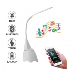 Flexo LED con altavoz 4W 36cm Cisne