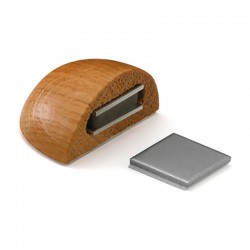 Tope retenedor magnético adhesivo de madera para puerta 48x31x24mm
