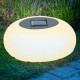 Lámpara solar LED con forma de piedra 15x7cm