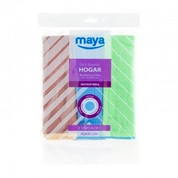Bayeta multiusos de microfibra para hogar 40x40cm 3uds.