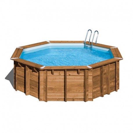 Piscina redonda de madera Ananas Gre