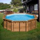 Piscina redonda de madera Ananas Gre