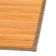 Alfombra de bambú natural/polipropileno/poliéster 50x80cm