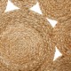 Alfombra de yute natural calada 80cm