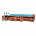 Piscina rectangular de madera Mango Sunbay Gre