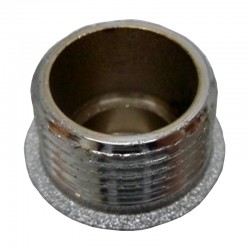 Tapón macho de latón cromado 1/2"