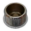 Tapón macho de latón cromado 1/2"