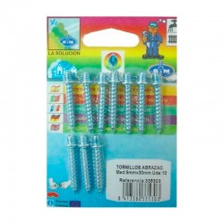 Tirafondo para abrazadera M6x30mm 10 uds.
