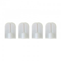Soporte adhesivo blanco para estores y cortinas 4uds.