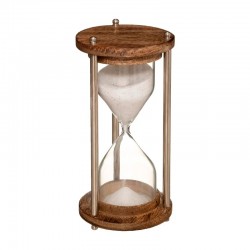 Reloj de arena de madera de mango