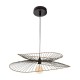 Lámpara colgante de metal/polietileno/PVC negra E27 40W Alara