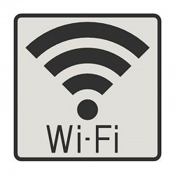 Cartel de Wi-Fi 120x120cm