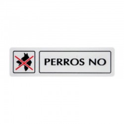 Cartel de Perros No 163x45cm