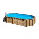 Piscina ovalada de madera Orange Sunbay Gre