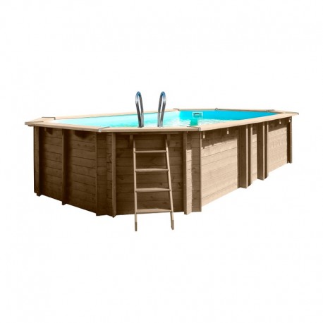Piscina ovalada de madera Vermela Sunbay Gre