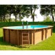 Piscina ovalada de madera Vermela Sunbay Gre