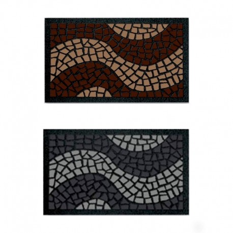 Felpudo de caucho/poliamida formato Onde 40x70cm