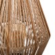 Lámpara sobremesa de cuerdas de madera E27 40W Aissa