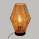 Lámpara sobremesa de cuerdas de madera E27 40W Aissa