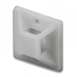 Soporte adhesivo para cables 20x20x6mm 20uds.