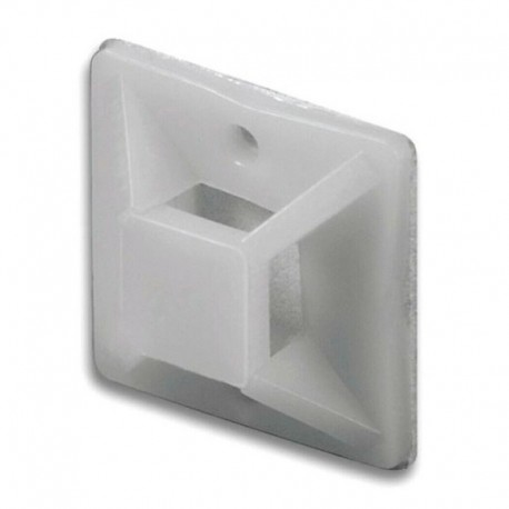 Soporte adhesivo para cables 20x20x6mm 20uds.