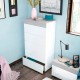 Cómoda 5 cajones blanco/cemento Tekkan
