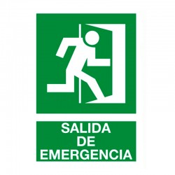 Cartel de Salida de Emergencia a la derecha 21x29,7cm