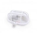 Aplique estanco oval blanco IP44 E27
