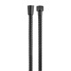 Flexo de ducha de acero inoxidable negro 1,5m Noir