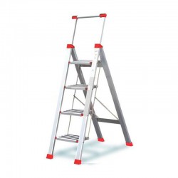 Escalera de aluminio 4 peldaños Rubik