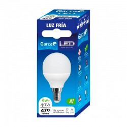 Bombilla esférica LED E14 6W 470lm 6500K 220°