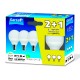 Bombilla esférica LED E14 7W 810lm 4000K Pack 2+1