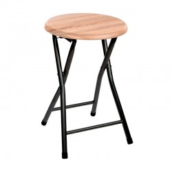 Taburete plegable para cocina de madera