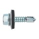 Tornillo autotaladrante de cabeza hexagonal con arandela Din-7504 4,8x19mm 18uds.