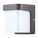 Aplique de pared exterior gris antracita E27 18W Sabik