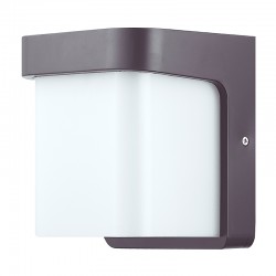 Aplique de pared exterior gris antracita E27 18W Sabik