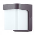 Aplique de pared exterior gris antracita E27 18W Sabik