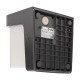 Aplique de pared exterior gris antracita E27 18W Sabik